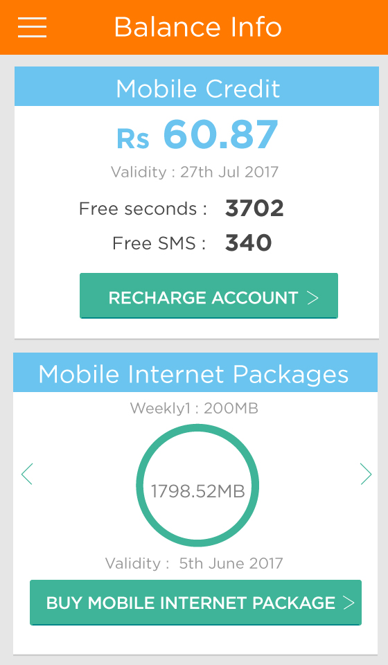 my.t TopUp app: Portail my.t mobile - île Maurice